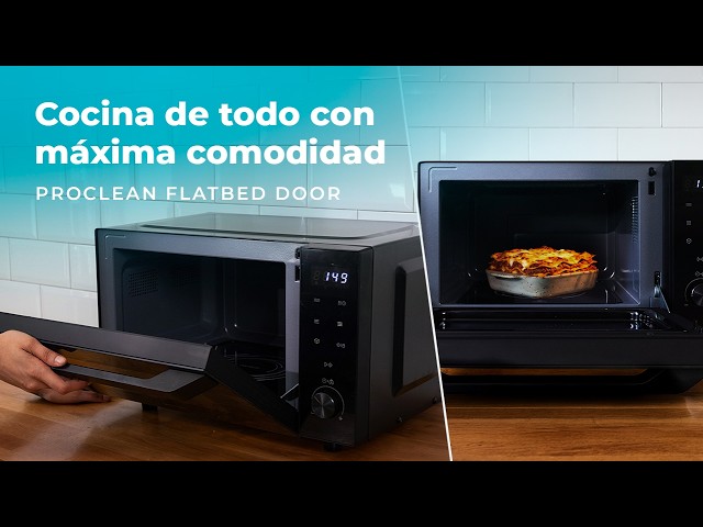 Microondas Cecotec Proclean 6040 Flatbet Door 23 Litros 800W con 8 Programas y Flatbed video
