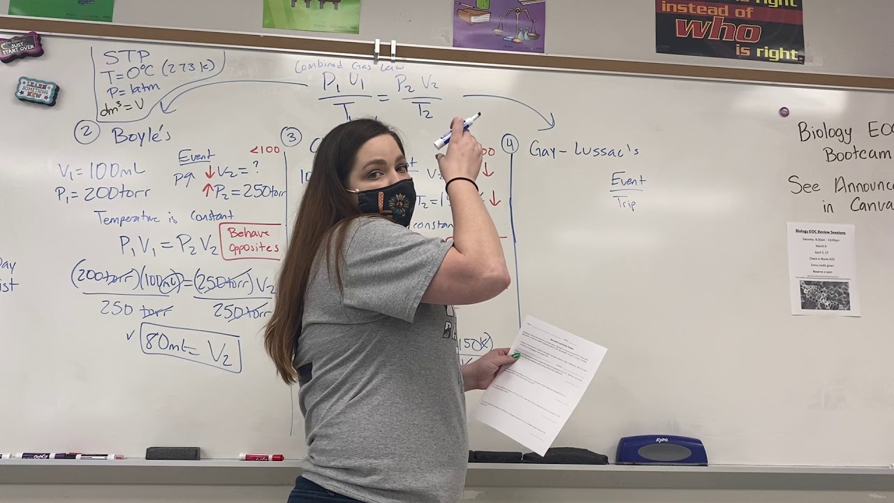 Gas Law worksheets walk through