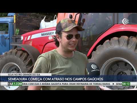Semeadura da soja começa com atraso no Rio Grande do Sul