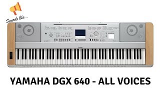 Video thumbnail for Yamaha DGX 640 sounds test - part 1: pianos to organs by Sounds Like