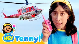 🚁 Helicopter Song | Kids Song | Nursery Rhymes | Sing Along | Hey Tenny!