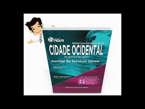 Apostila Cidade Ocidental - GO 2015 - Auxiliar de Serviços Gerais