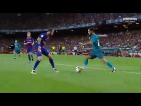 Isco Amazing Dribble & Chance vs Barcelona - Spanish SuperCUP - 13/08/2017
