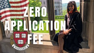 How to get College Application Fee Waivers for International Students | Free Universities 🇺🇸