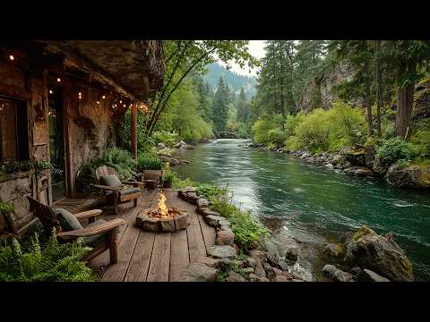 This Spring Riverside Porch Campfire & Nature Sounds Scene Feels Like a Fresh Start
