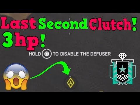 Last Second Clutch : Diamond Console - Ranked Highlights - Rainbow Six Siege