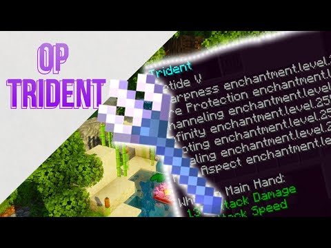 How to get an Op Trident in Vanilla Minecraft (1.19 Commands)