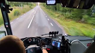 Bus Driving POV | Route 220 Lessebo - Kosta | Scania InterLink