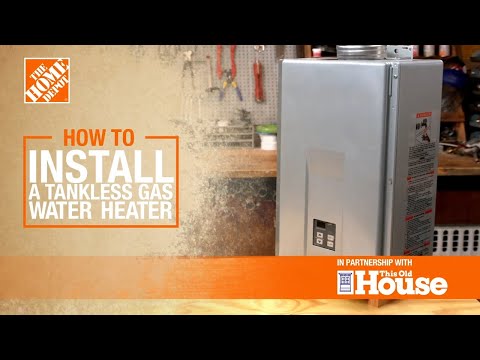 How to Install a Tankless Gas Water Heater | The Home Depot with @thisoldhouse