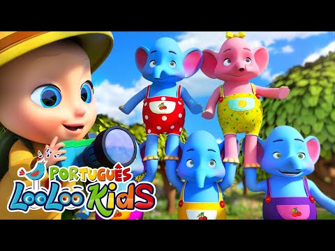 Um Elefante se Balançava 🐘 1 2 3 Aprendendo a contar - Músicas Infantis - LooLoo Português