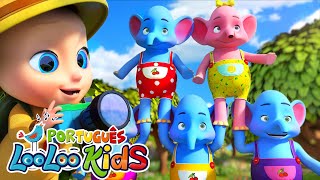 Um Elefante se Balançava 🐘 1 2 3 Aprendendo a contar - Músicas Infantis - LooLoo Português
