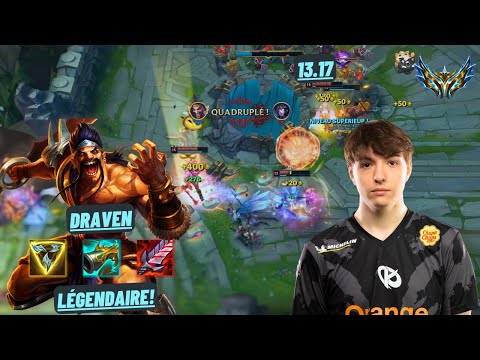 KC CALISTE: DRAVEN VS EZREAL (ADC) QUADRA KILL, LÉGENDAIRE - EUW CHALLENGER - PATCH 13.17