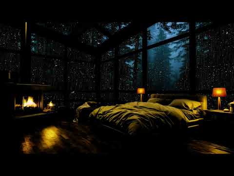 8 hodiny deště a hromů, skutečné zvuky bouře pro dobrý spánek  Déšť z okna Heavy Rain 2025