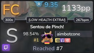 🔴 9.4⭐ aimbotcone | Shota Kageyama - Sentou de Pinch! [LOW HEALTH!] +HDNCHR 98.54% FC #1 | 1133pp