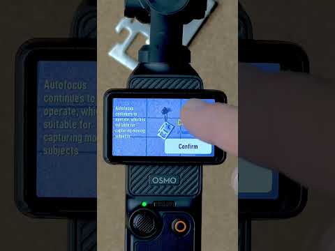 Focus Modes in the the DJI Osmo Pocket 3 settings.