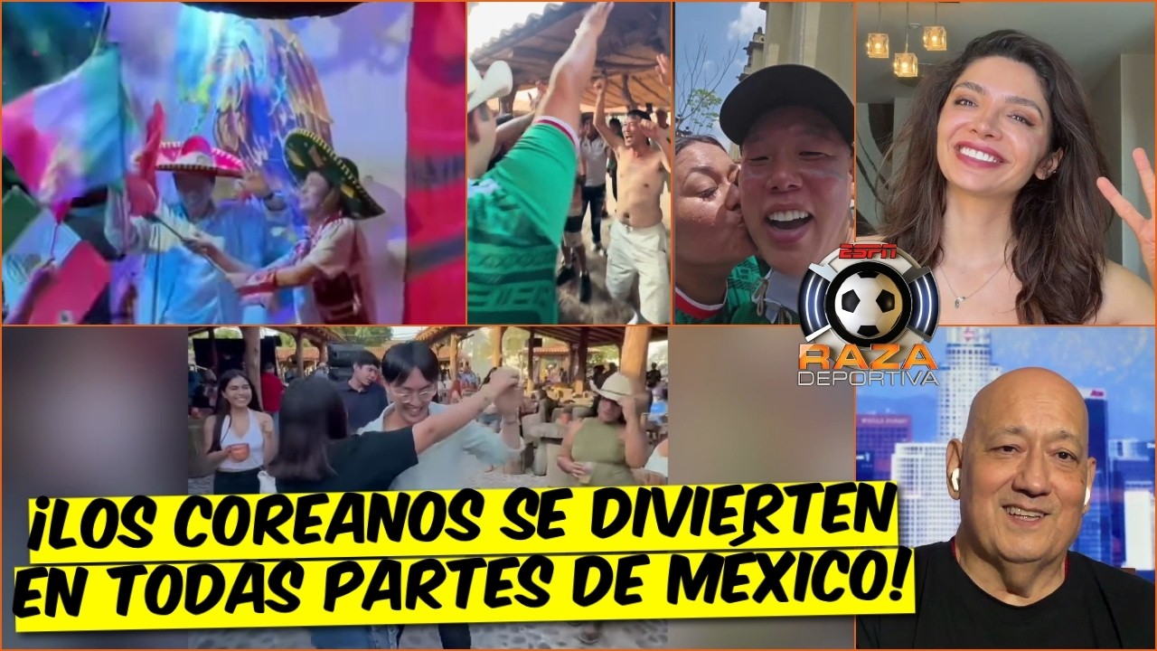 COREANO HERMANO ya eres MEXICANO. La afición de COREA se divierte en MÉXICO | Raza Deportiva
