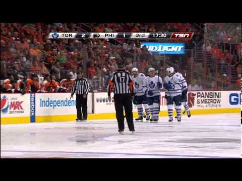 Bolland 2-1 Goal - Maple Leafs vs. Flyers - Oct/2/2013