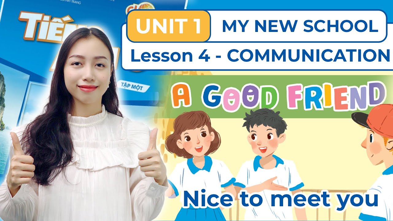 Tiếng Anh Lớp 6 Global Success Unit 1 Lesson 4  Communication - My New School | Viral English