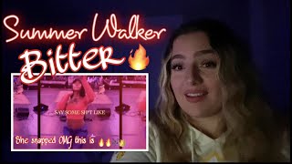 Summer Walker - Bitter (Narration by Cardi B) [Lyric Video] REACTION
