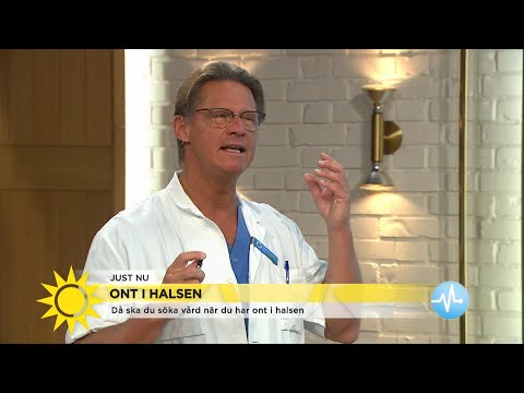 Doktor Mikael: Då ska du söka vård när du har ont i halsen! - Nyhetsmorgon (TV4)