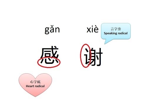 2. "Thank you" in Chinese