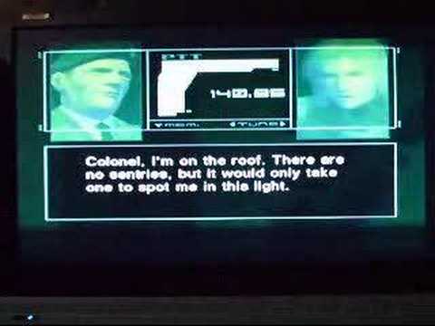 Metal Gear Solid 2: Arrival on Strut A roof