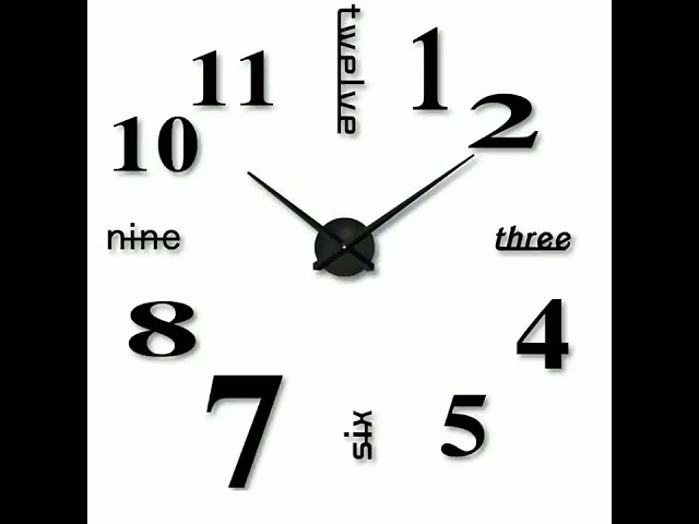 Vídeo relacionado con Sprifityy 8 Pulgadas Reloj de Pared silencioso, Redondo Decorativo Moderno, Reloj Clásico Estilo, sin tictac, para Oficina, Cocina, Sala de Estar, habitación de niños, Escuela (Gris)