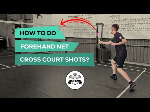 How to do forehand net cross court shots?