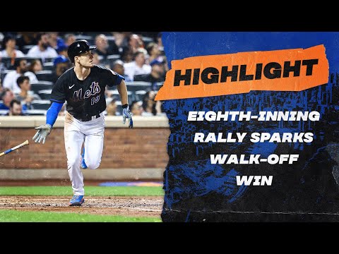 Mets Two-Out 8th inning Rally Sparks Walk-Off Win
