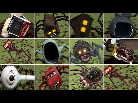 EVOLUTION OF MONSTERS: HOUSEHEAD BUS EATER, BUS EATER, BLOOP EATER, CAR EATER, TRAIN BUSEATER(GMOD)