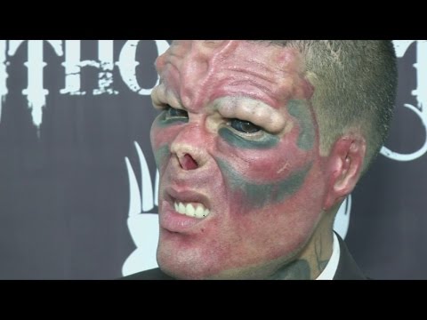 Extreme body modifications at Venezuelan tattoo festival