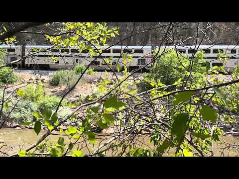 Train Traveling in Glenwood Canyon
