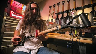 Video thumbnail for Rockin' the Roots on the 3-STRING SHOVEL GUITAR by Justin Johnson