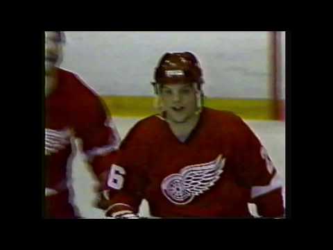 Joe Kocur Goal Apr. 11, 1985 Red Wings Blackhawks