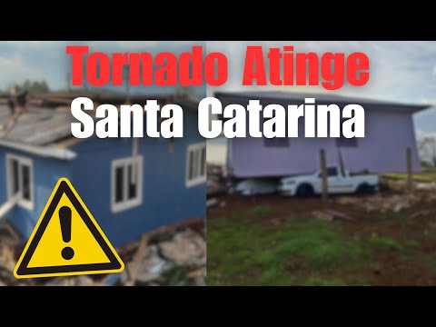 Tornado Atinge Municípo em Santa Catarina! SITUAÇÃO ALARMANTE!