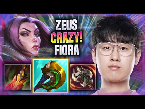 ZEUS IS SO CRAZY WITH FIORA! - T1 Zeus Plays Fiora TOP vs Camille! | Season 2022