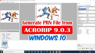 How to Generate PRN File from Acrorip 9.0.3 in Windows 10