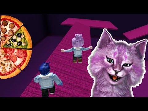 ПИЦЦА ЧЕЛЛЕНДЖ КТО БЫСТРЕЕ РОБЛОКС ROBLOX Speed Run 4 КОШКА ЛАНА И КОТ ЛЕО играют