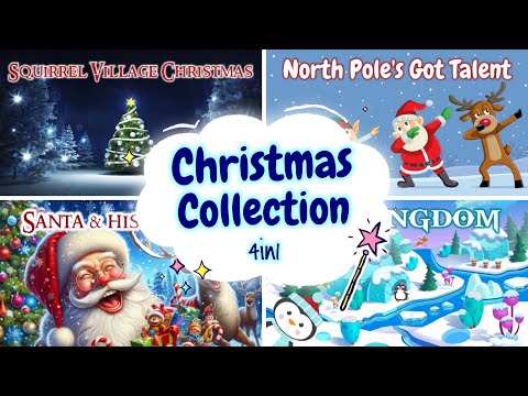 Sleep Meditations for Kids | CHRISTMAS COLLECTION 4in1 | Sleep Stories for Children