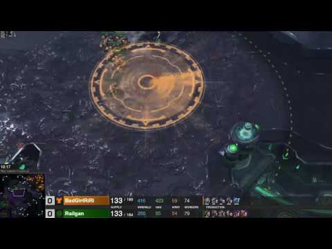 StarCraft 2: ZvT Broodlord Hydra vs Mech