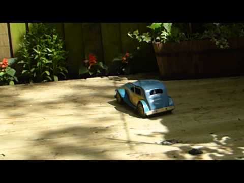 Rare Vintage Mettoy Tinplate Clockwork Rolls Royce