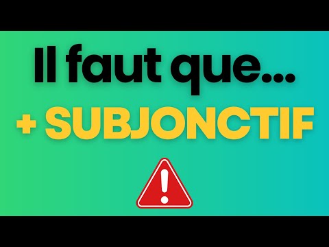 SUBJONCTIF to Express Your Opinion Full Guide Extract