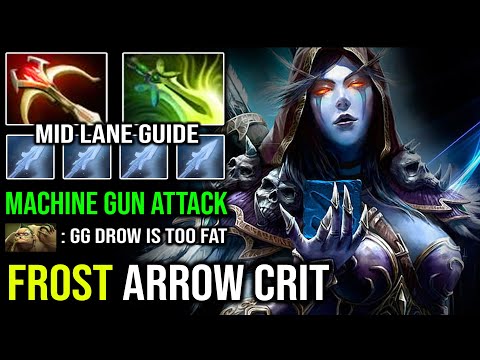 How to Mid Drow Ranger Like a Pro with Imba Crit Hit + Frost Slow Daedalus 7.29c DotA 2