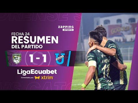 Orense SC 1 - 1 Universidad Católica / Fecha 24 / Liga Ecuabet conectada por Xtrim