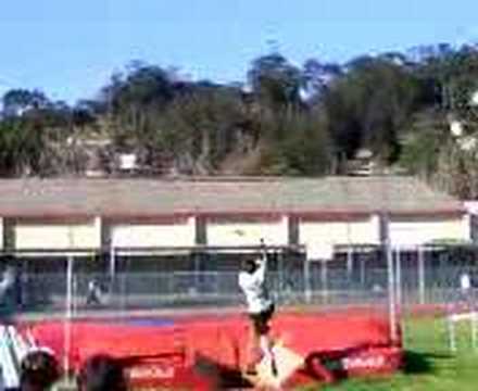 Frenchie pole vaulting