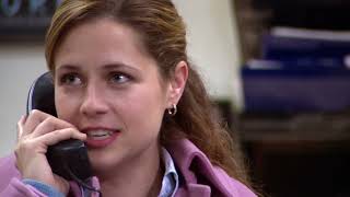 Jim & Pam's cute phone call | The Office | S3 E5 #theoffice