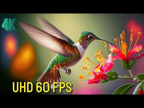 🐦🌈 Discovering the Most Colorful Birds in 4K with Relaxation Music 🎶