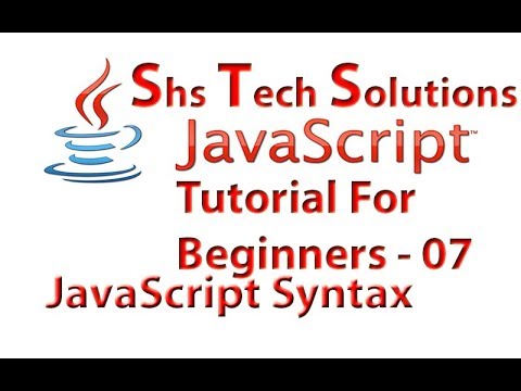 Javascript Tutorial For Beginners 07 Javascript Syntax Javascript Operators