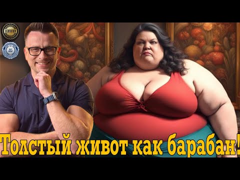Кошмарный толстый живот как барабан! Кошмарный толстый живот как барабан!