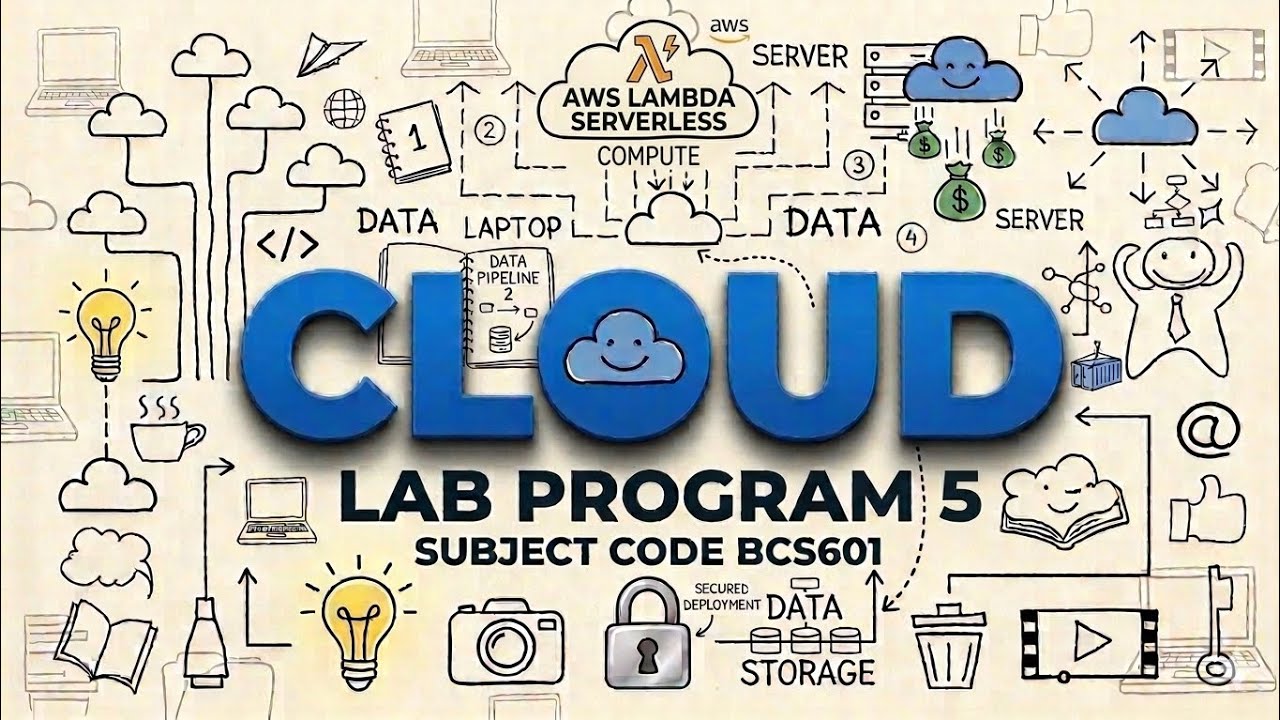 BCS601 – Cloud Computing Lab 5 | Creating AWS Lambda Function using Python